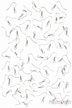Oorbelonderdelen - lengte 16 mm - zilverkleurig